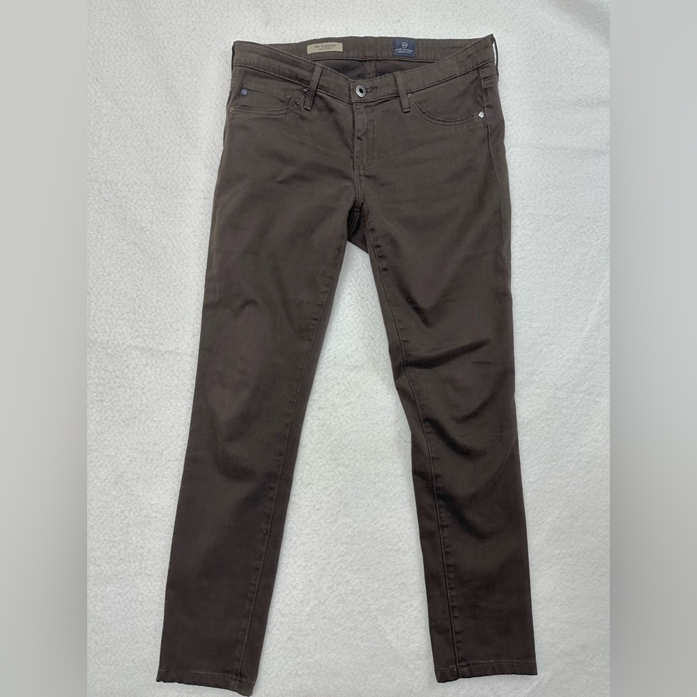 AG The Super Skinny Legging Brown Ankle Jeans 28R